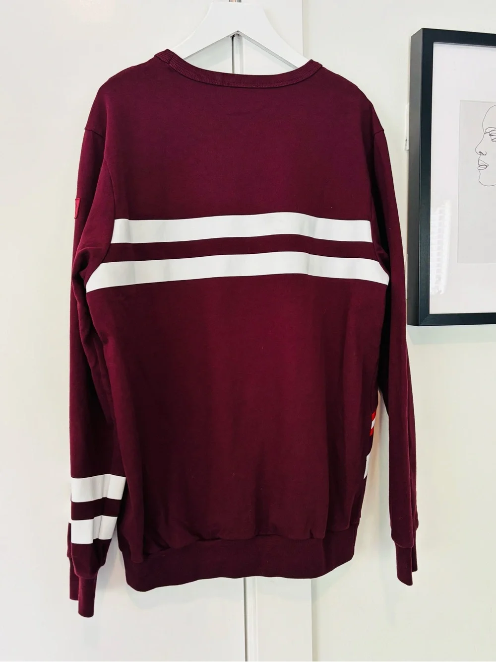 Paul & Shark Yachting Maroon Cotton Crewneck men's sweatshirt size Large Italy